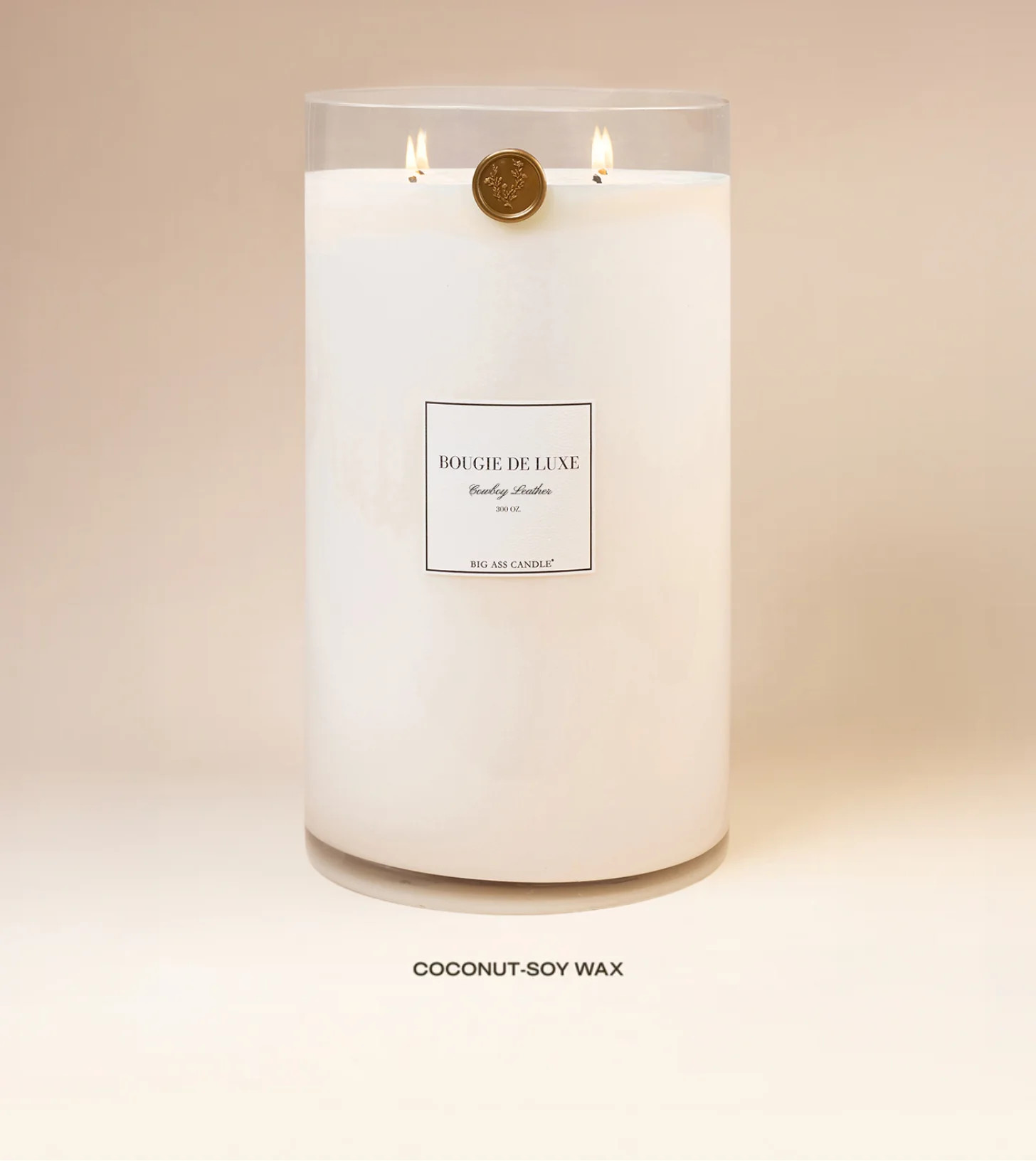 Big Ass Candle - Cowboy Leather - 300 oz | Big Ass Luxuries