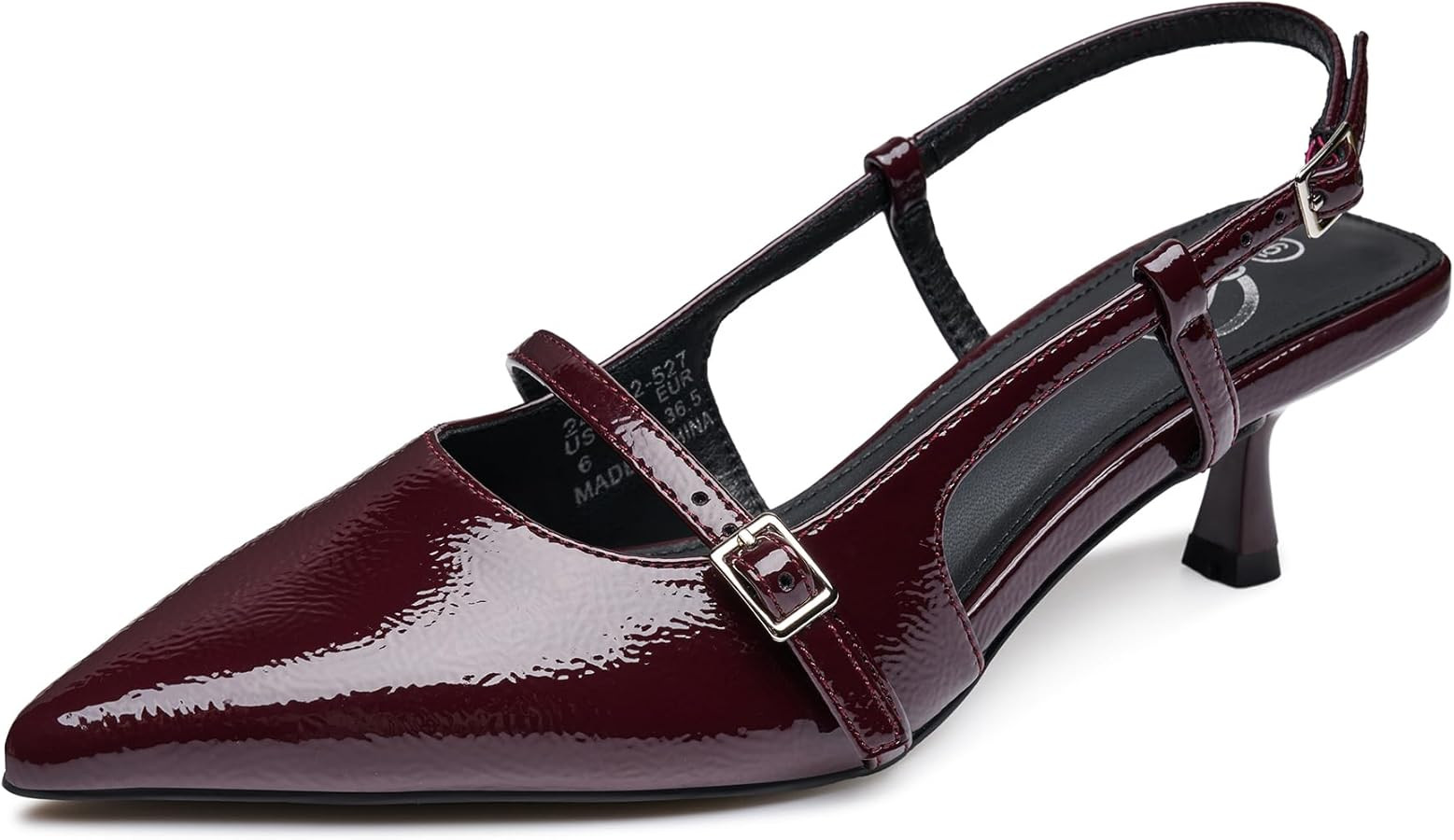 Trary Slingback Kitten Heels for Women,Pointed Toe Closed Toe Pumps,Sexy Shoes Women for Wedding | Amazon (US)