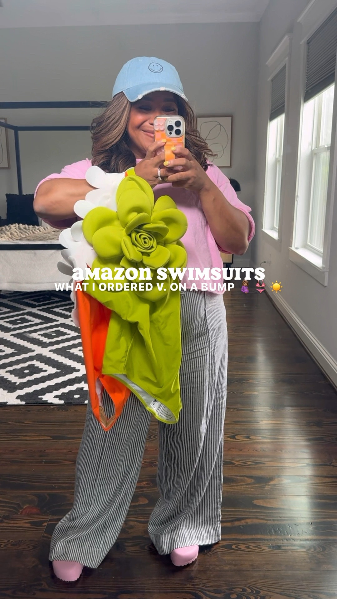 BUMP FRIENDLY SWIMWEAR: what I ordered from Amazon v. What I got and how it looks on a bump. 

Both are full coverage swimsuits. Reviews said green ran small so I got a large and happy with sizing on the bump. Wearing a medium in orange.

#LTKbump #LTKswim #LTKfindsunder50