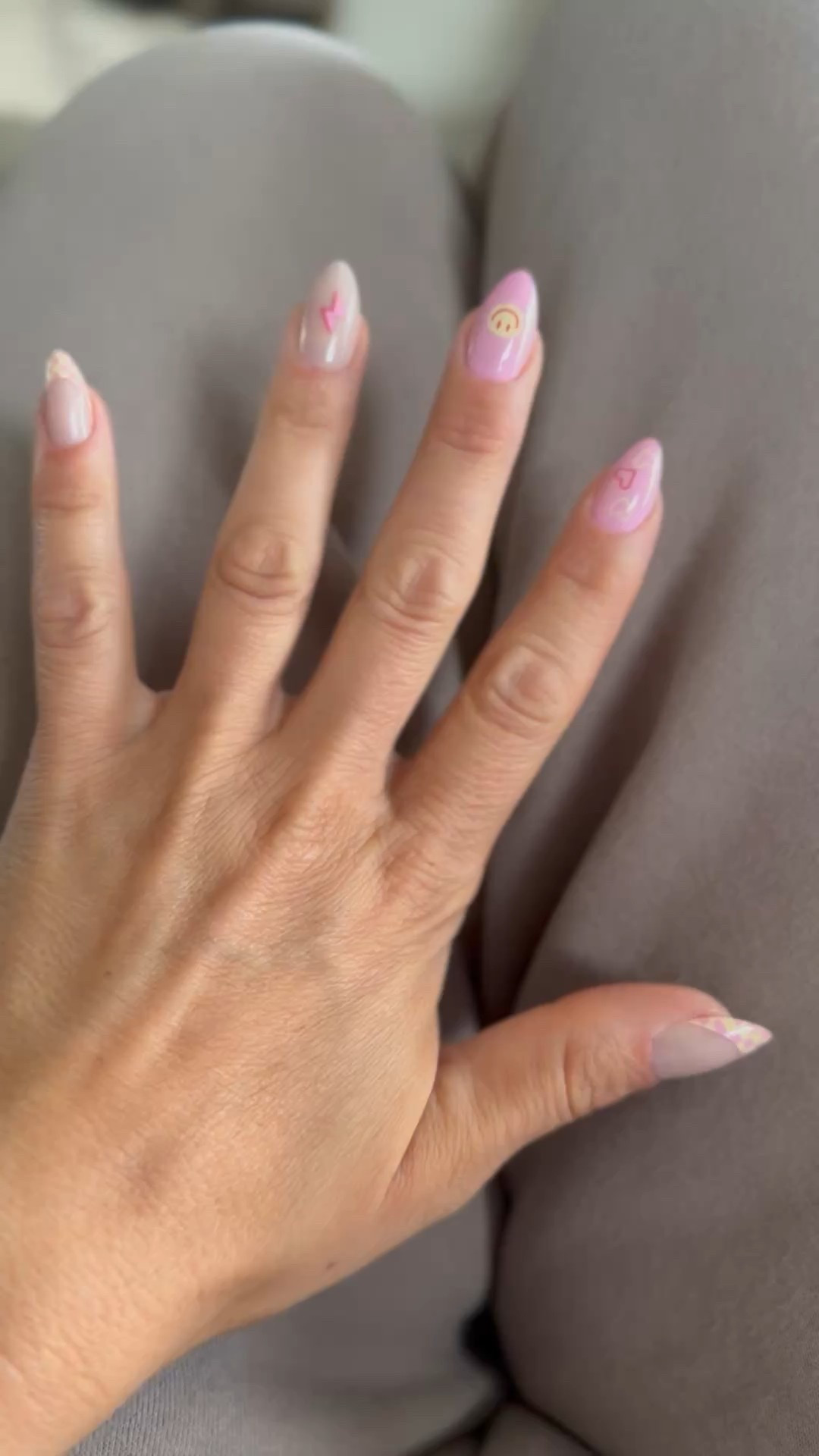 Love, love, love this fun new nail set. They are “short almond” but to me are more of a medium length. I have been liking the longer length lately though. I use Gorilla Glue Gel instead of the glue that comes with the sets. The glue that comes with never holds up well for me. The gel does not ruin my nails, as long as I am careful removing them.  The nail prep is also a very important step to make them last longer. They typically last me about 1-2 weeks. #walmart #walmartpartner

#LTKFindsUnder50 #LTKBeauty #LTKStyleTip