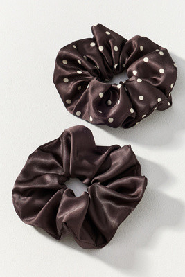 Natasha Polka Dot Scrunchies, Set of 2 | Anthropologie (US)