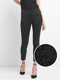 Leopard skinny ankle pants | Gap US