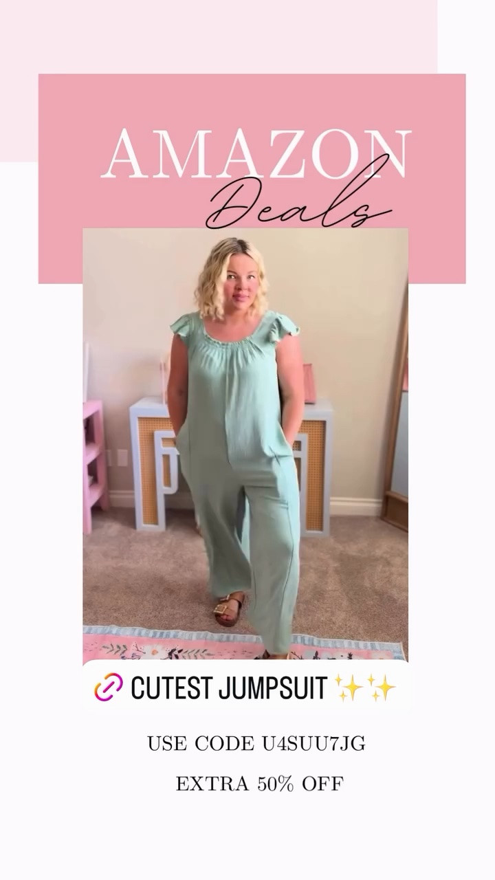 Cutest comfy flutter sleeve jumpsuit for summer! On deal!

#LTKSaleAlert #LTKSeasonal #LTKMidsize