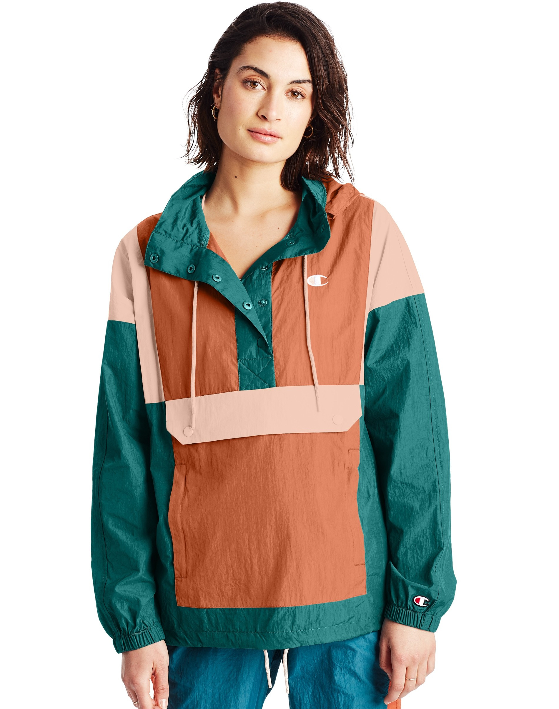 Colorblock Nylon 1/2 Snap Anorak | ChampionUSA.com (Hanesbrands Inc.)