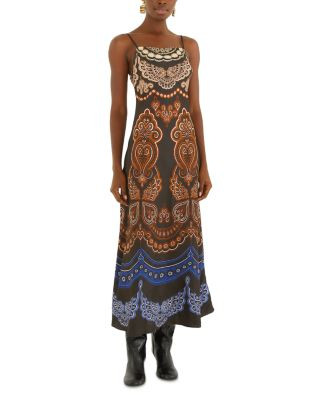 Farm Rio Nicole Black Slip Maxi Dress | Bloomingdale's (US)