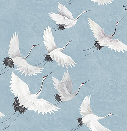 NuWallpaper Halcyon Peel and Stick Wallpaper, Blue, Removable Wallpaper, 20.5 in x 18 ft | Amazon (US)