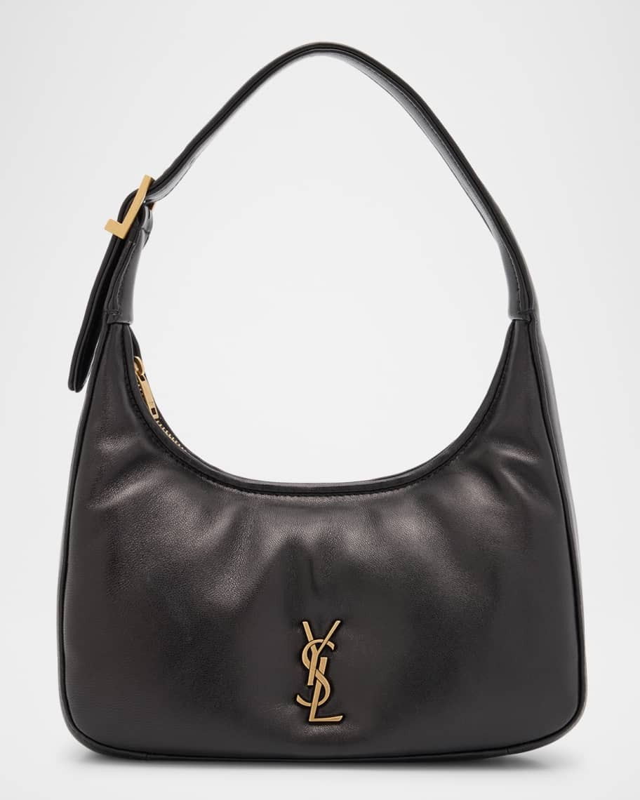 Saint Laurent Calypso Mini YSL Shoulder Bag in Plunged Lambskin | Neiman Marcus
