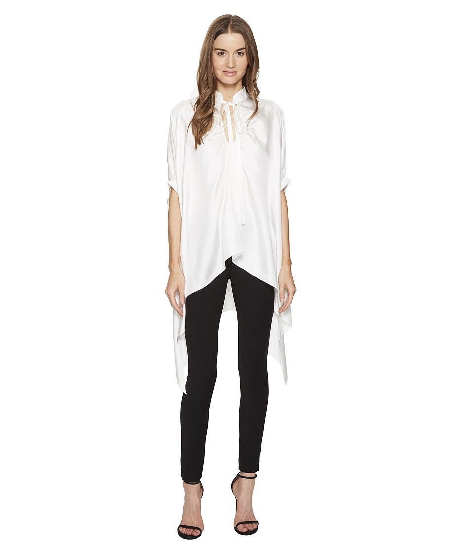 THOMAS WYLDE - Yoko - Tie Neck Flowy Blouse (White) Women's Blouse | 6pm