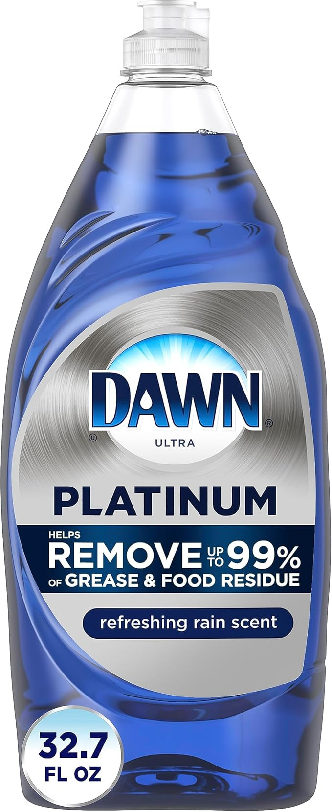 Dawn Platinum Dishwashing Liquid Dish Soap, Refreshing Rain Scent, 32.7 fl oz | Amazon (US)