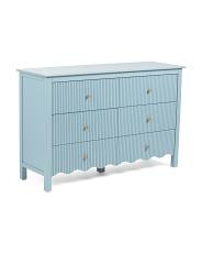 50x16x32 6 Drawer Fluted Scallop Dresser | TJ Maxx