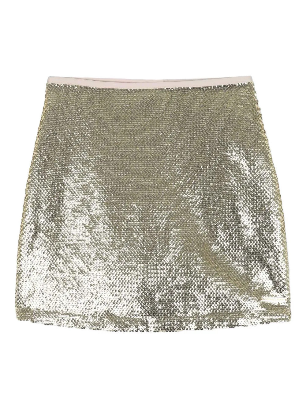 Michael Kors Kids sequin-embellished mini skirt - Gold | Farfetch Global