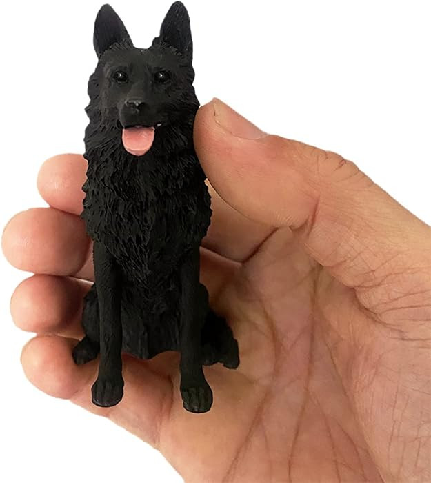 3.34 Inches Mini Resin German Shepherd Dog Figurine, Mini Dog Memorial Gifts, Dog Figurines, Car ... | Amazon (US)