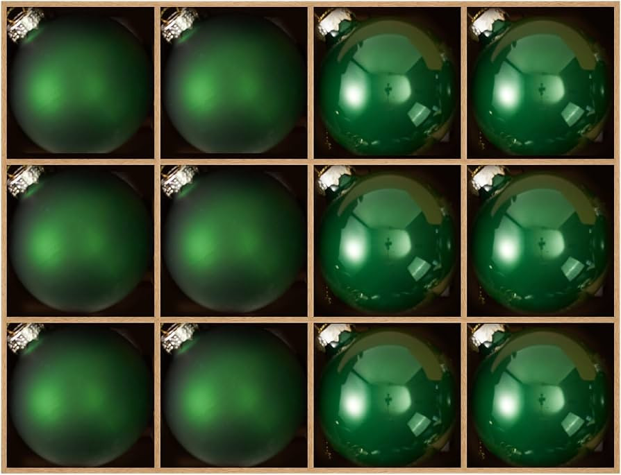 WDS WONDROUS Christmas Decorations Balls Tree Ornaments, Modern Glass Christmas Ornaments, 12PCS ... | Amazon (US)