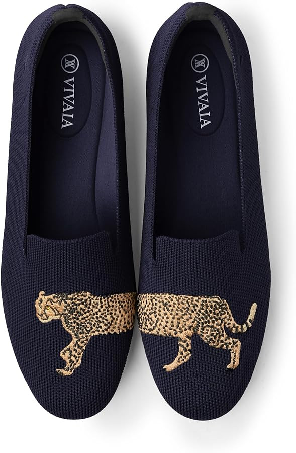 VIVAIA Audrey Women's Round-Toe Flats Comfortable Slip On Woven Knit Loafer | Amazon (US)
