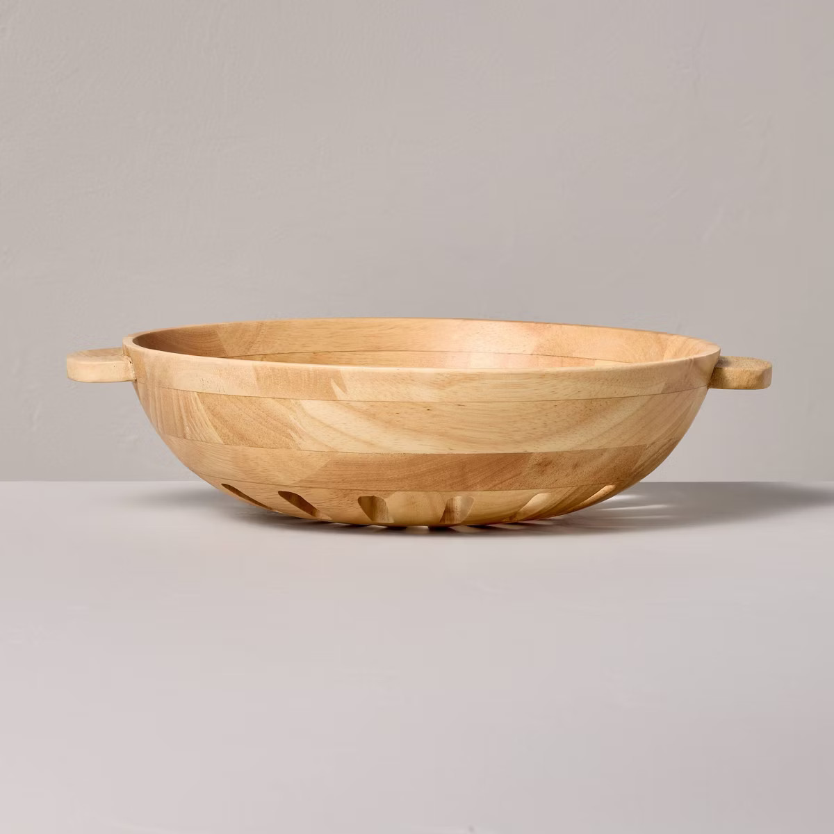 42oz Wooden Harvest Bowl Natural - Hearth & Hand™ with Magnolia | Target