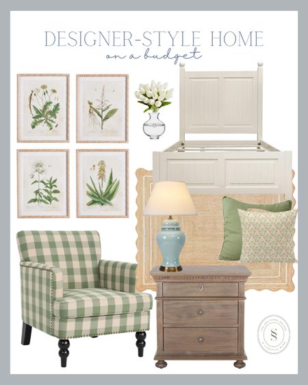 Another great designer look on a budget! Obsessed with this green patterned chair  Elevate your home with these items!

#LTKHome #LTKFindsUnder50 #LTKFindsUnder100