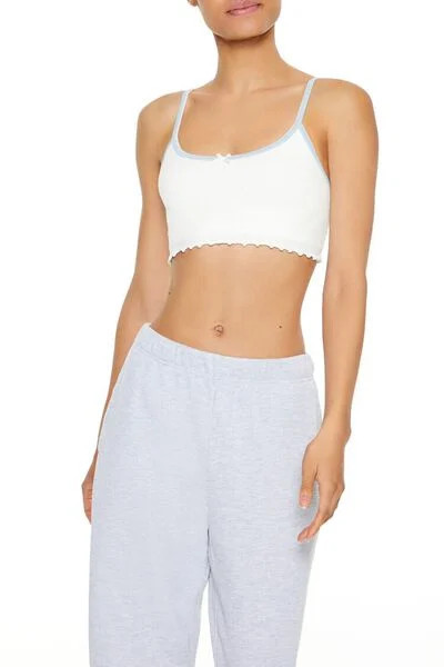 Seamless Bow Longline Bralette | Forever 21