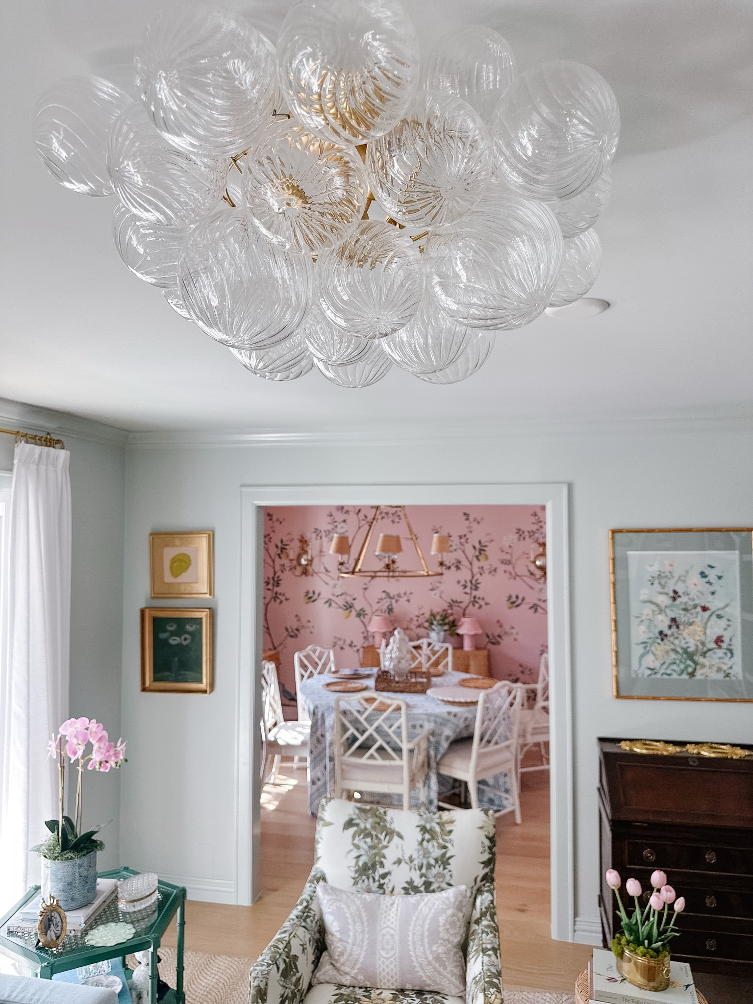 All of the lighting in our home