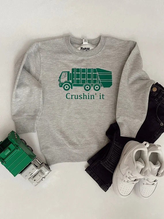 Boys Trash Truck Sweatshirt  Birthday Trash Truck Shirt  | Etsy | Etsy (US)