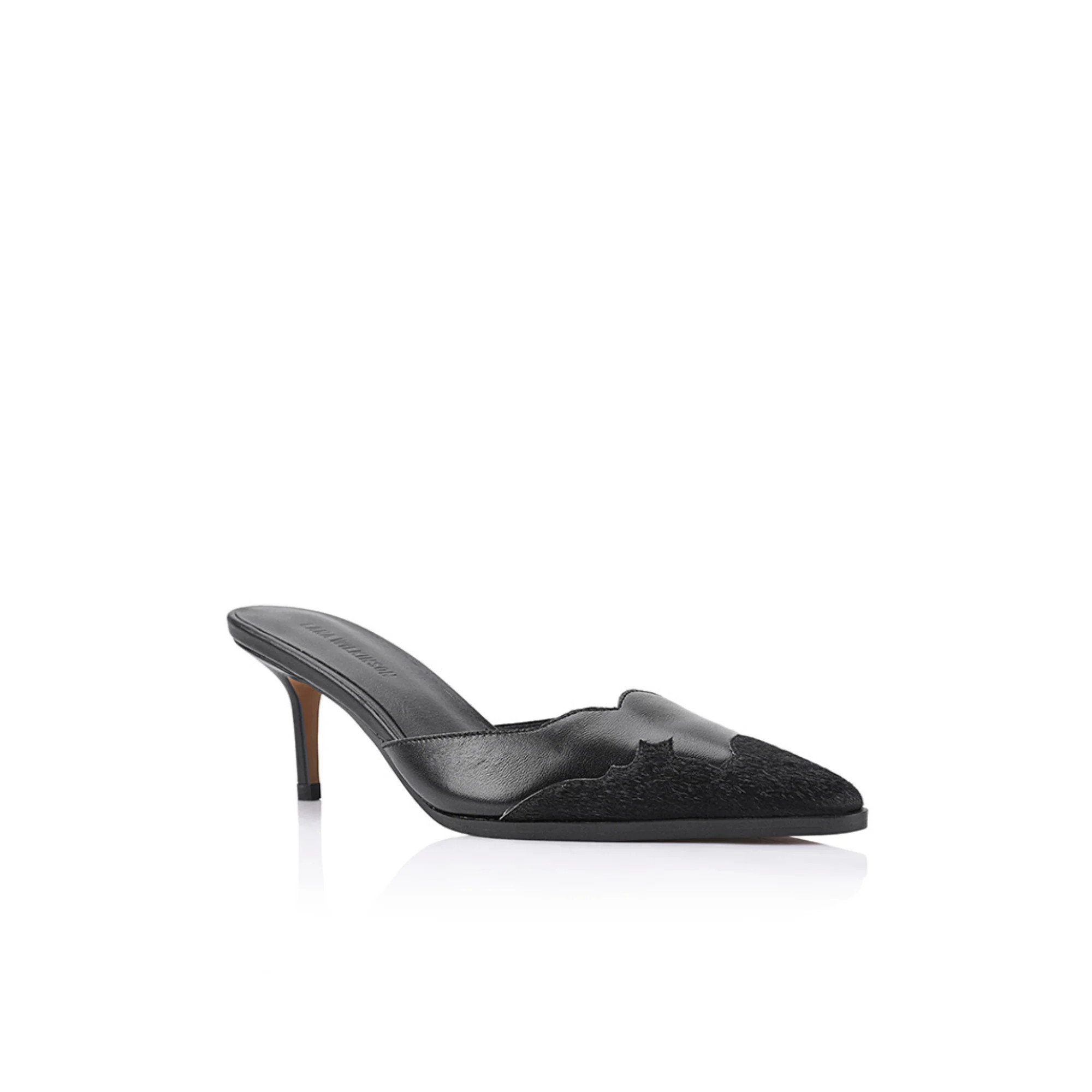 Melanie Mule Pony & Black Leather | Lana Wilkinson