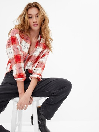 Flannel Big Shirt | Gap Factory
