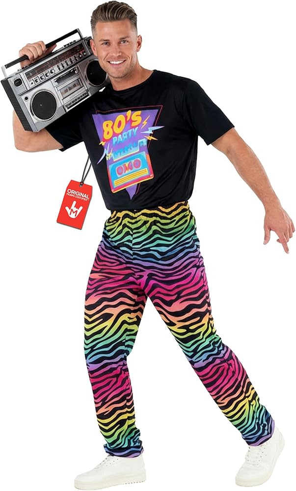 Morph 80s Outfit For Men, 80s Costumes For Men, Mens 80 S Outfit For Party, Mens Halloween Costum... | Amazon (US)