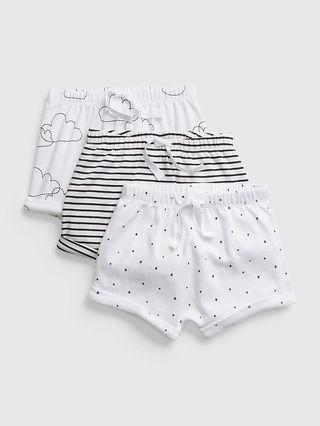 Baby First Favorite 100% Organic Cotton Pull-On Shorts (3-Pack) | Gap (US)