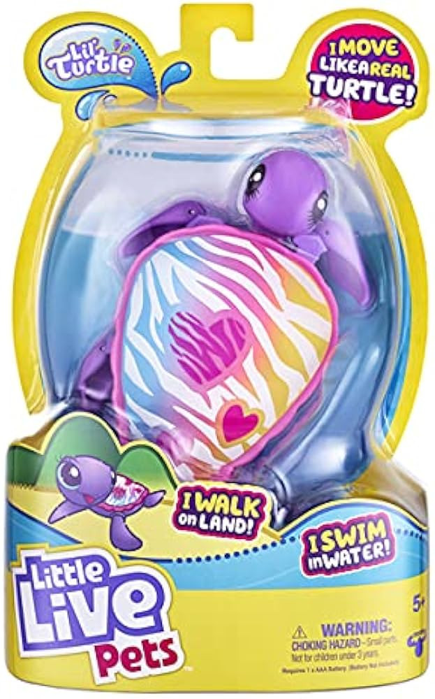 M.F. Litlle Live Pets Turtle I Walk On Land I Swim in Water 1 Toy Turtle 1 Instructional Booklet ... | Amazon (US)