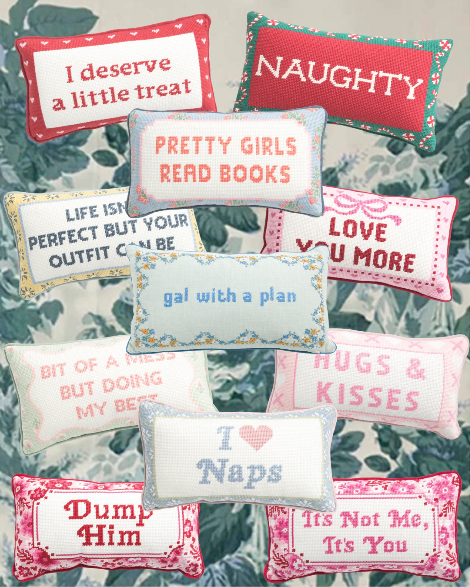 Affordable needlepoint pillows 