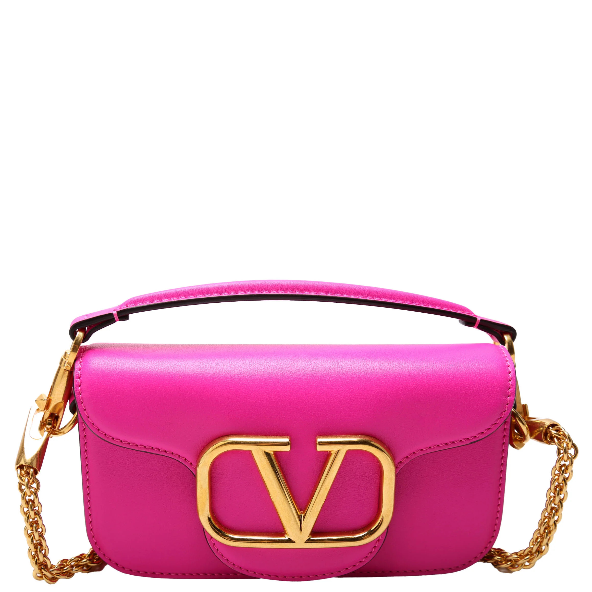 VLogo Small Loco Calfskin Pink | Keeks Designer Handbags