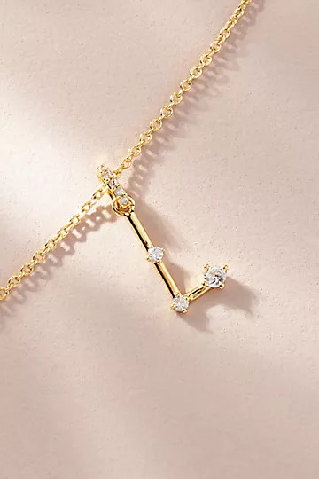 Pavé Monogram Necklace | Anthropologie (US)