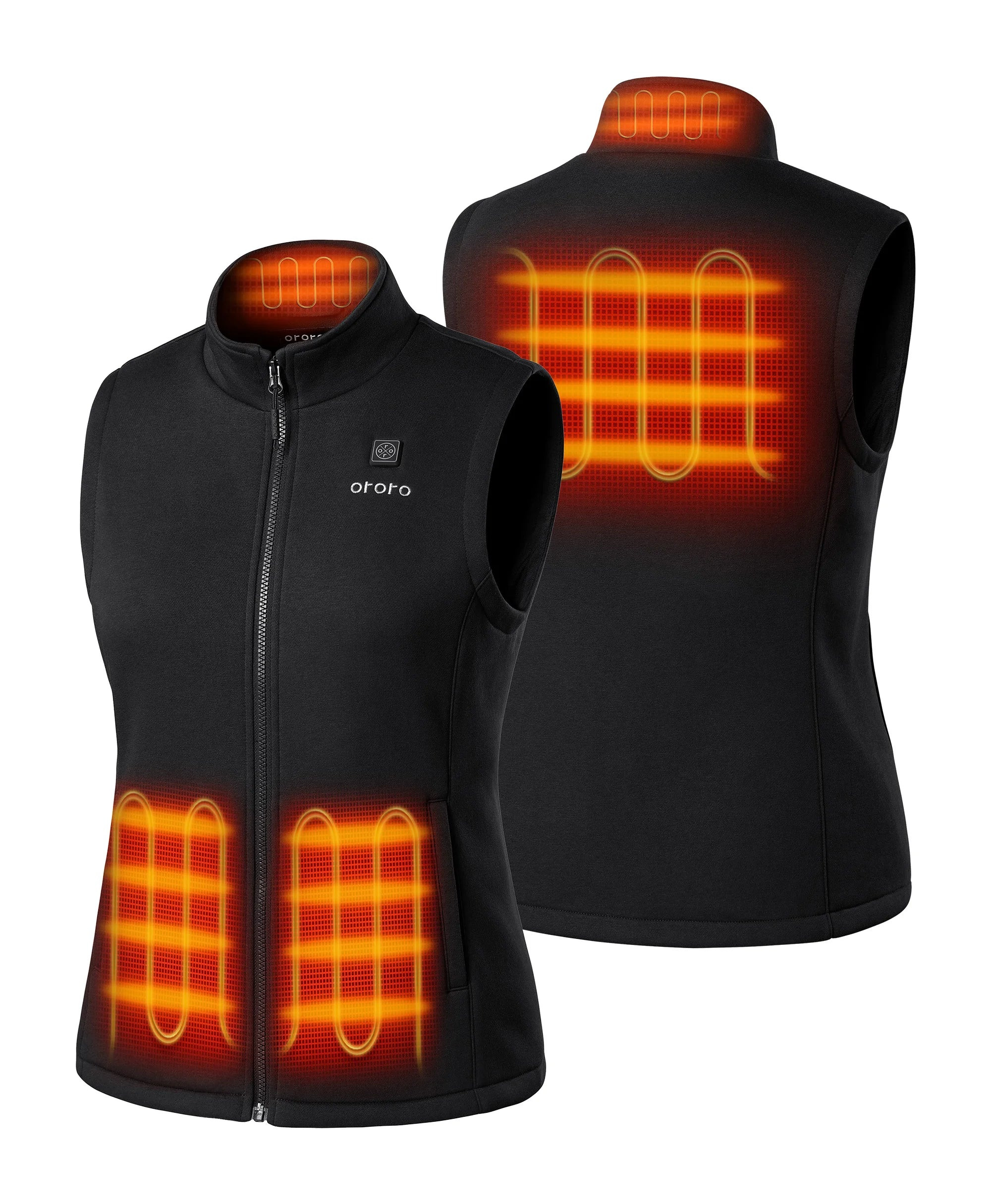 Women's Heated Fleece Vest | ororo | ORORO