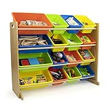 Humble Crew Kids Toy Storage Organizer, Natural/Neon Multi | Amazon (US)