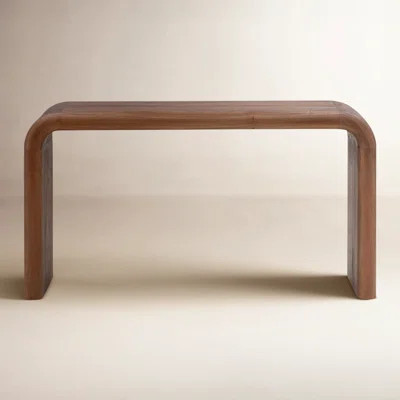 Wynne 55" Wide Writing Desk, Medium Brown | Wayfair North America
