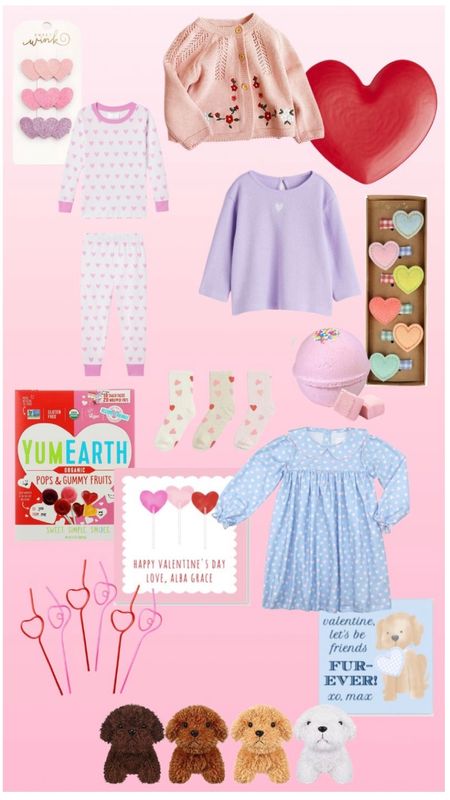 Valentine’s Day treats for little ones! 

Valentine’s Day clothes
Heart pajamas
Heart hair clips
Kids Valentine’s Day 

#LTKkids #LTKbaby #LTKSeasonal