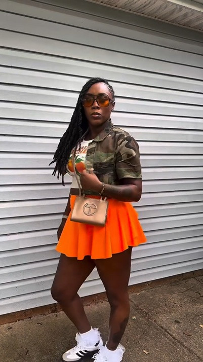 The outfit check 🧡 #fashion #fashioninspo #effortlessstyle #reels #explorepage