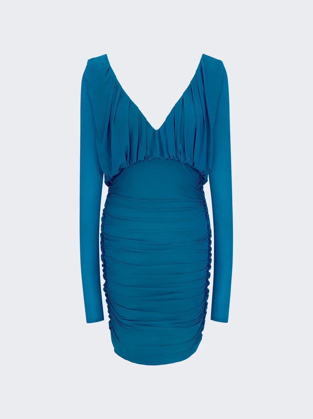 Long Sleeve Mini Dress Blue | The Webster