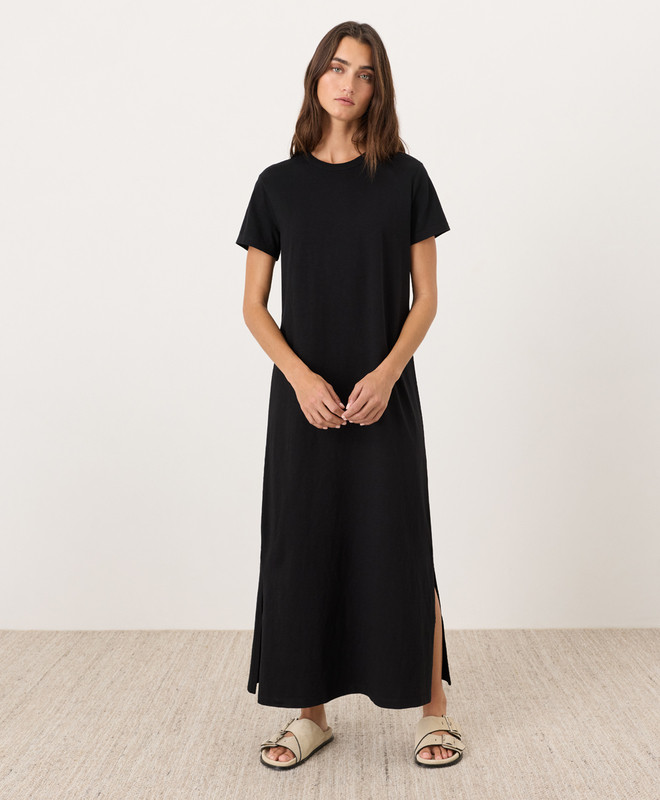Women’s Soft-slub Essential Easy Tee Maxi Dress made with Organic Cotton | Pact | Pact Apparel
