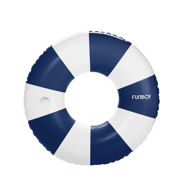 Vintage Tube Float Navy & White, 44" Diameter | FUNBOY