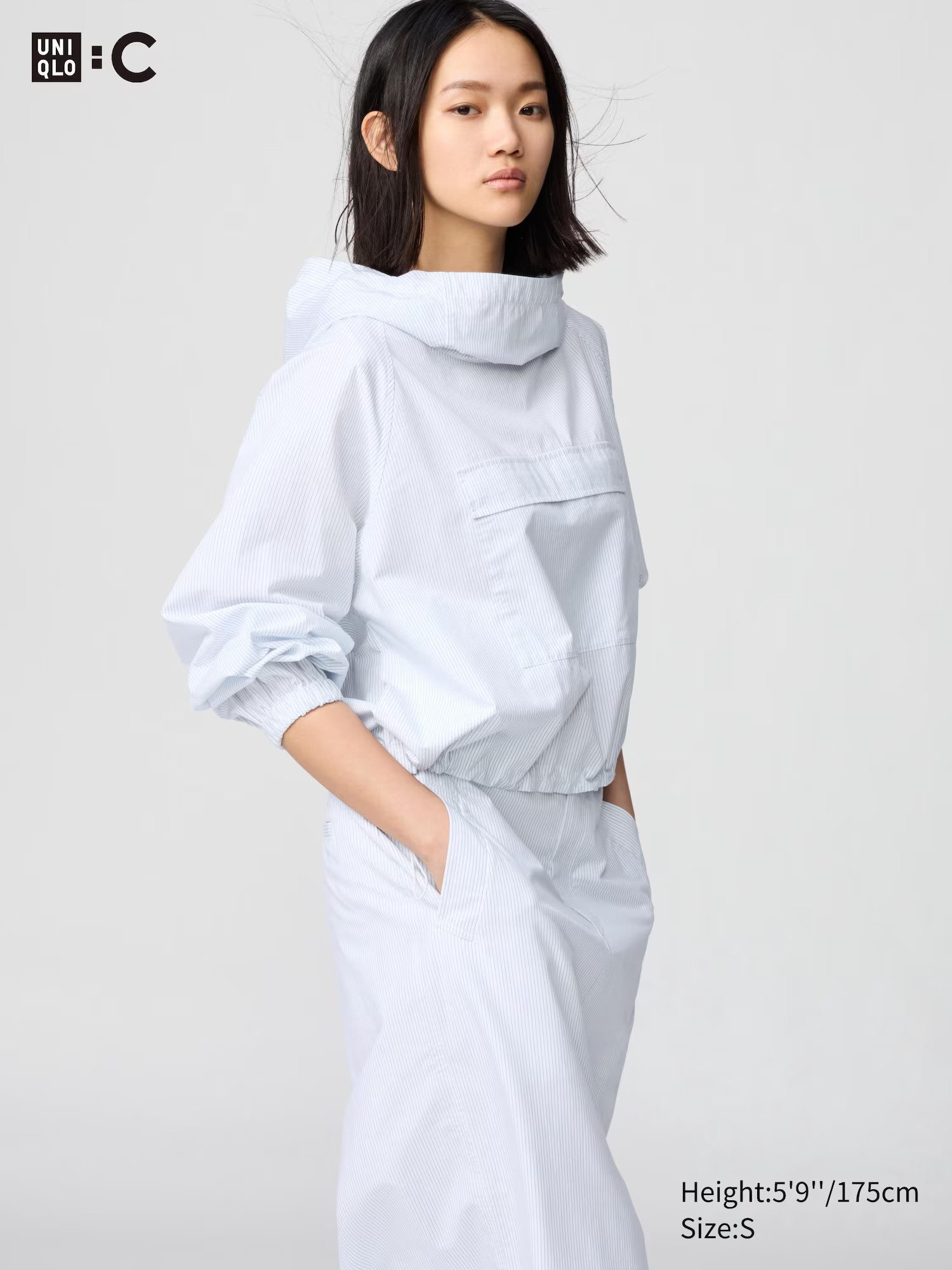 Hooded Pullover Shirt | Striped | UNIQLO (US)
