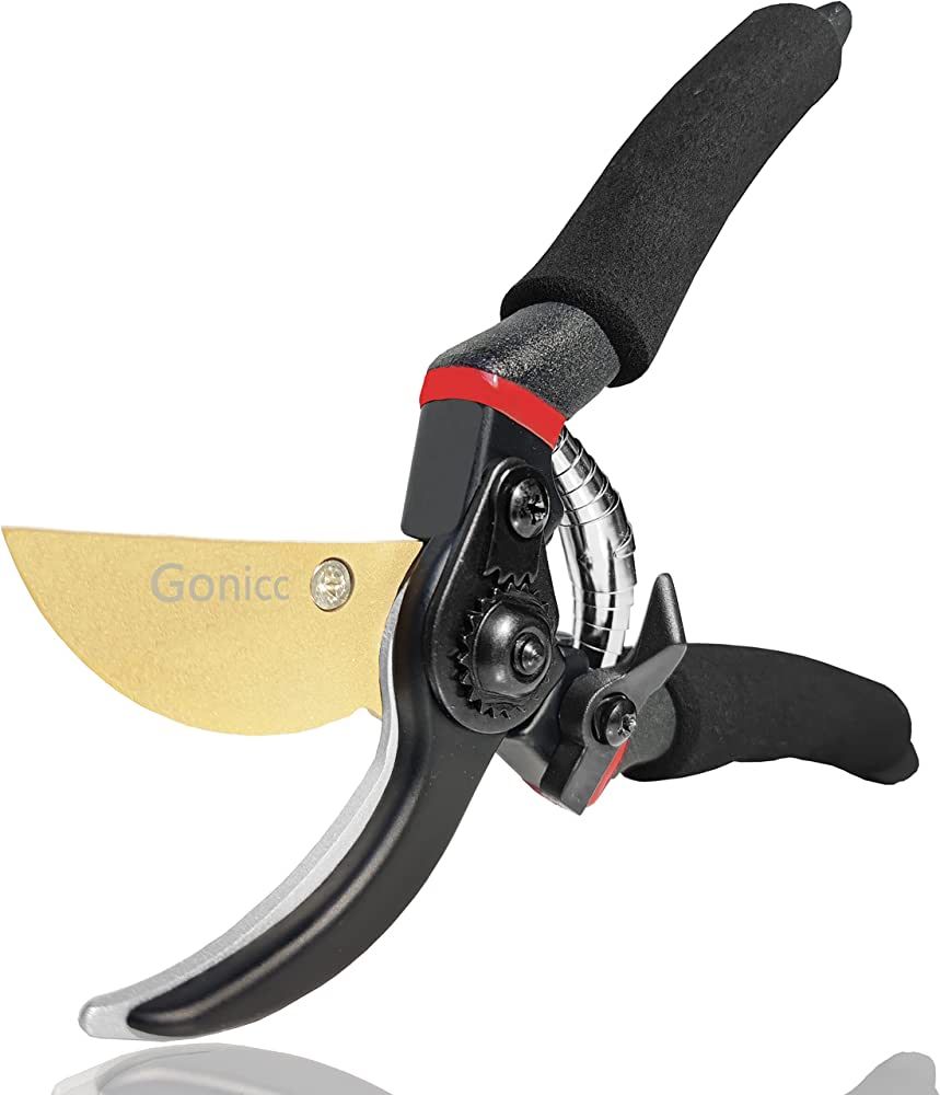 gonicc 8" Professional Premium Titanium Bypass Pruning Shears (GPPS-1003), Hand Pruners, Garden C... | Amazon (US)