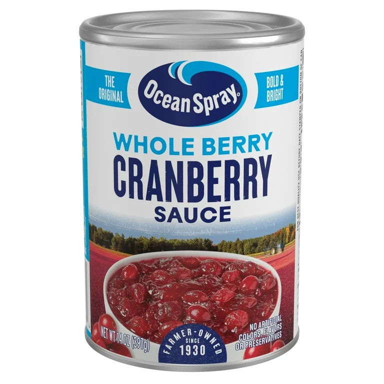 Ocean Spray® Whole Cranberry Sauce, Canned Side Dish, 14 oz Can | Walmart (US)