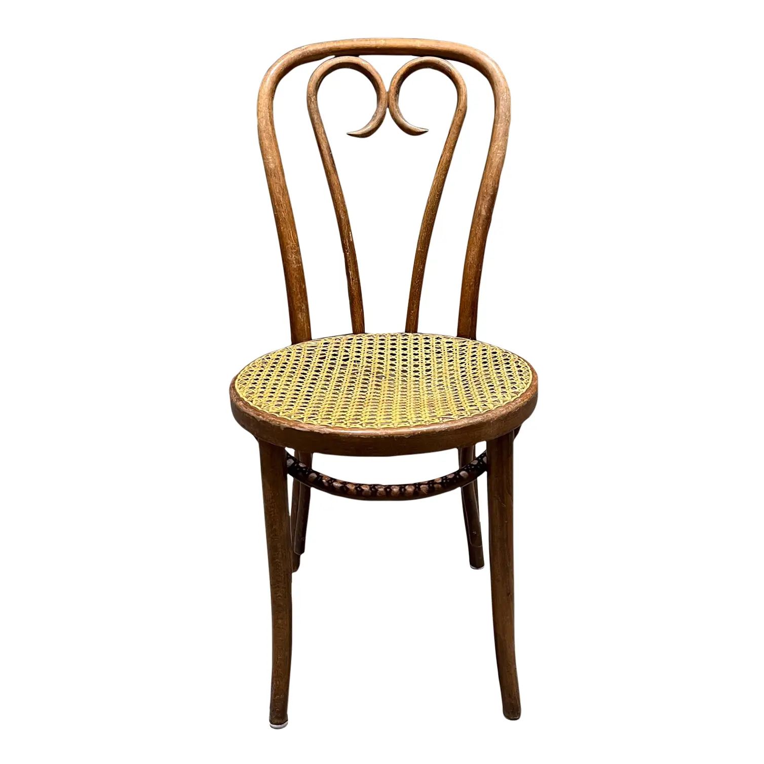1960s Thonet A16 Sweetheart Chair Bentwood Cane | Chairish