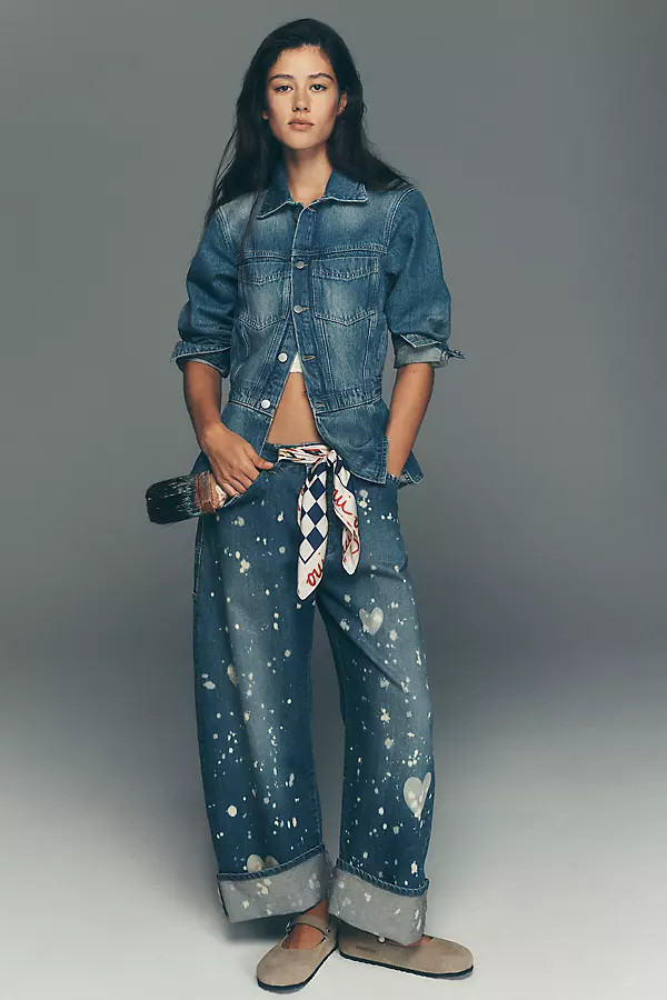 The Kayden Barrel Carpenter Jeans by Pilcro | Anthropologie (US)