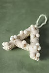 Holly Pommed Monogram Ornament | Anthropologie (US)