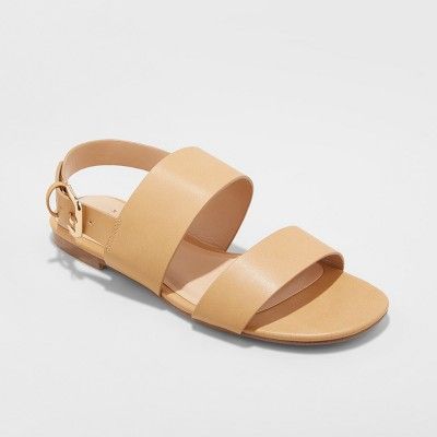Women's Sabrina Two Band Buckle Slide Sandals - A New Day™ | Target