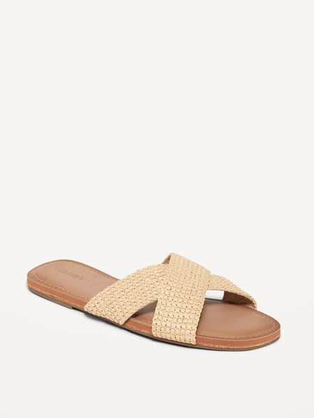 Woven Cross-Strap Sandals for Women | Old Navy (US)