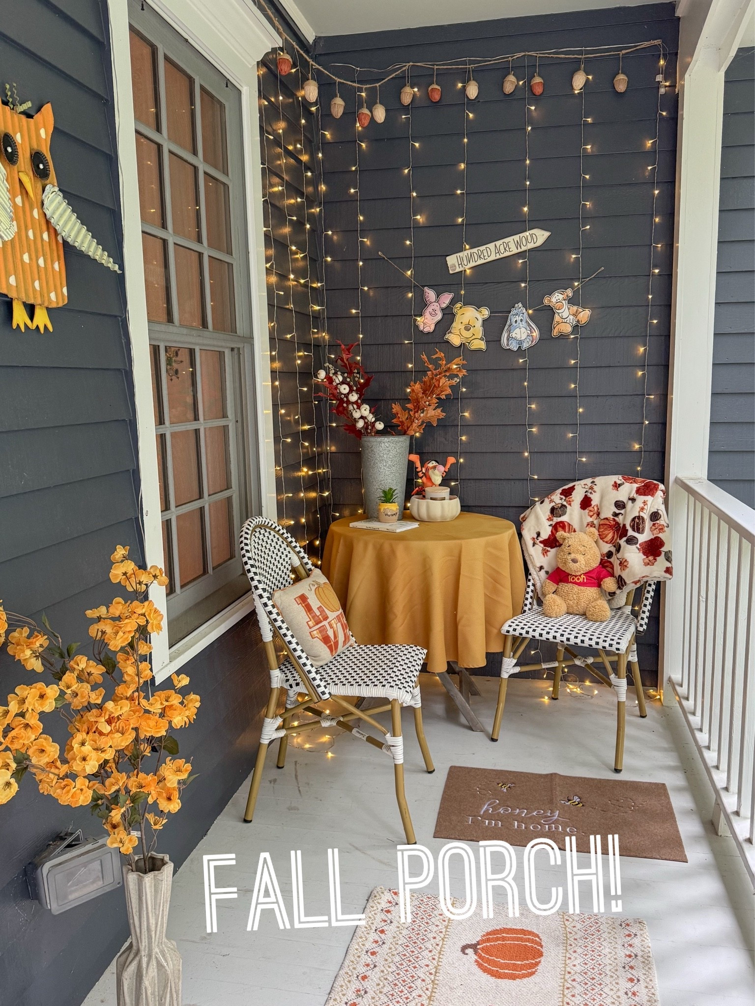My fall porch decor! It is Winnie the Pooh inspired for his 100th birthday in October.

#LTKSeasonal #LTKHome