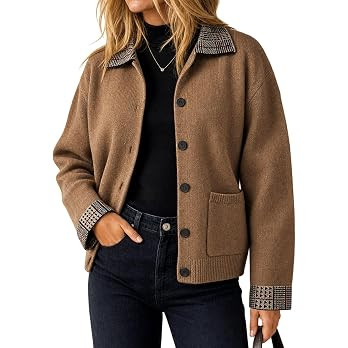 CiCiBird Womens Fall Button Down Knit Cardigan Jacket | Amazon (US)
