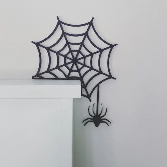 Halloween Door Corner Sign Spider Web Halloween Decor | Etsy | Etsy (US)